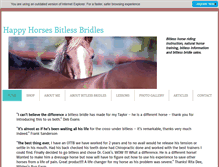 Tablet Screenshot of happyhorsesbitless.com